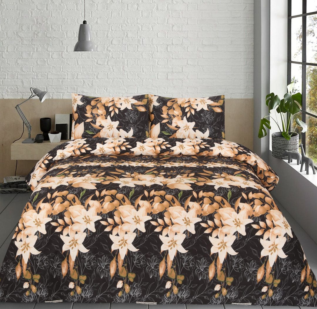 golden flower - Bed Sheet