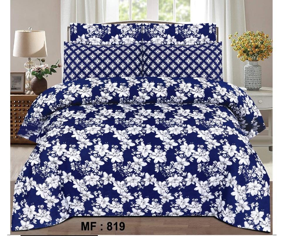 white flower - Bed Sheet
