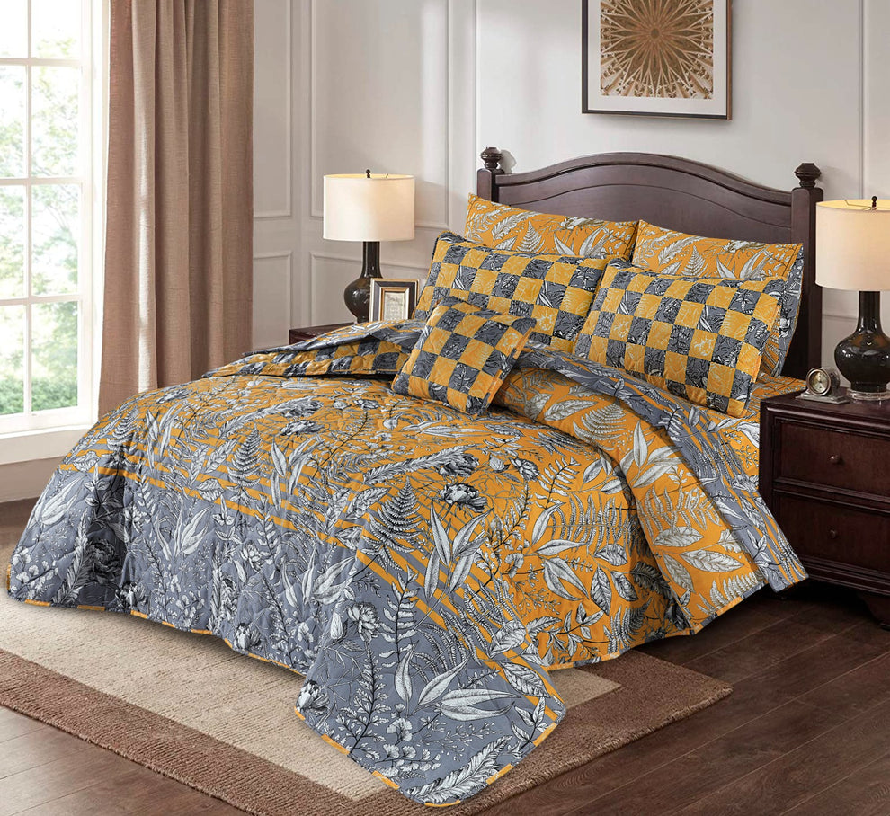 PEACH MALT COMFORTER SET- 7 PCS