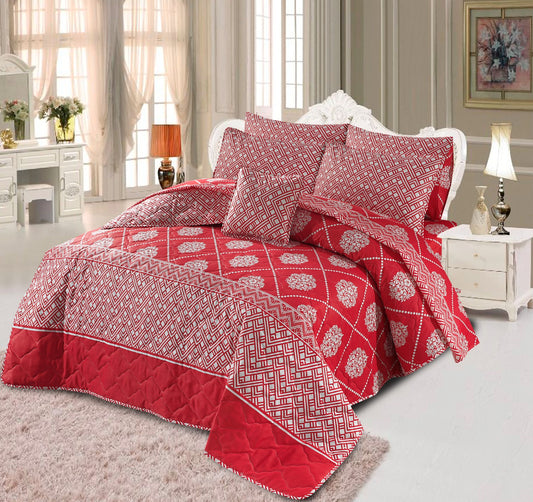 RED GLORY SUMMER COMFORTER SET- 7 PCS