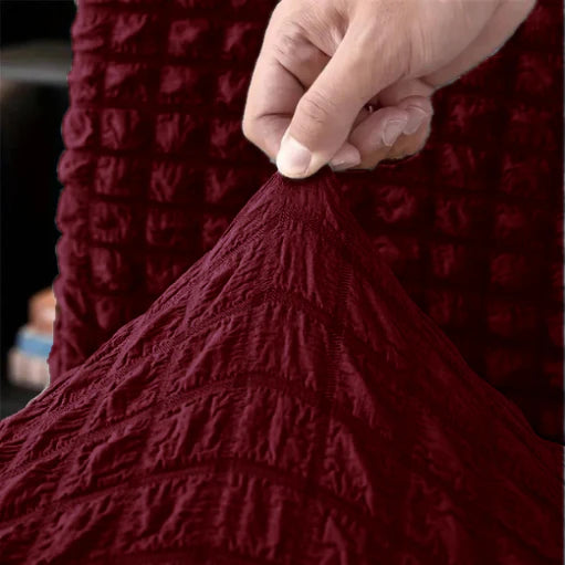 Bubble Turkish Sofa Cover - Maroon