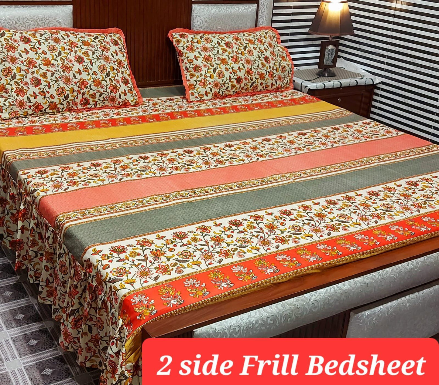 Frill Bedsheet 3-Pcs