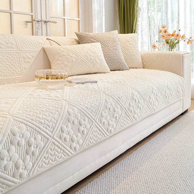 Mat Ultrasonic Sofa Covers - Skin Golden