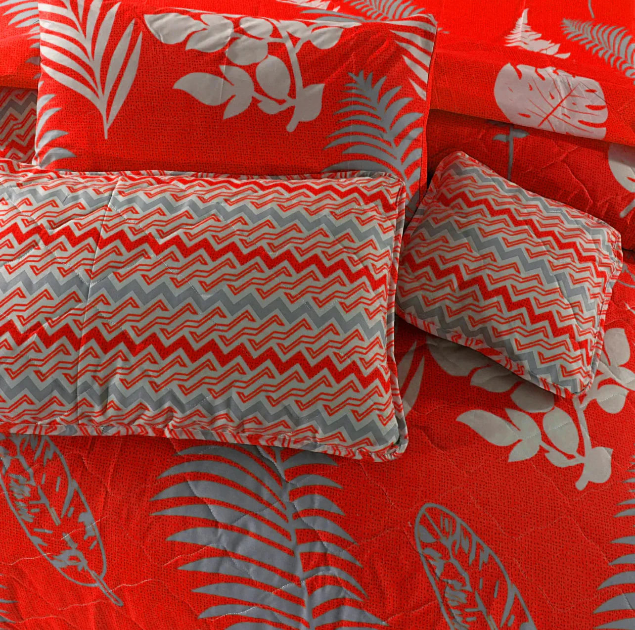 ORANGE LAMP SUMMER COMFORTER SET- 7 PCS