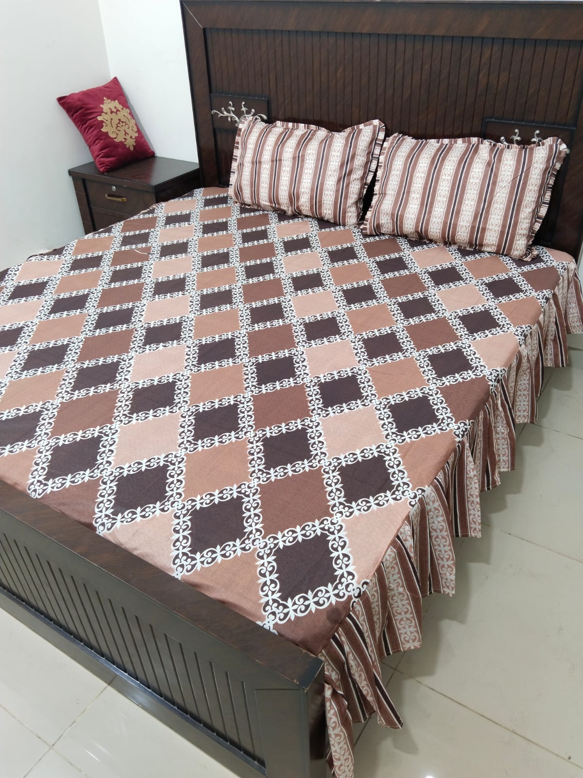 Frill Bedsheet 3-Pcs 3