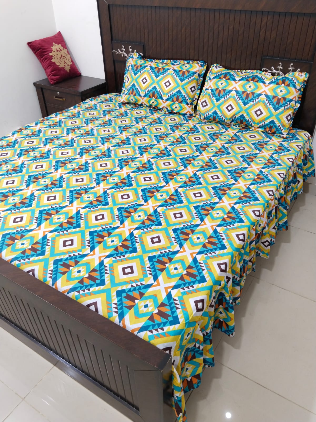 Frill Bedsheet 3-Pcs 2