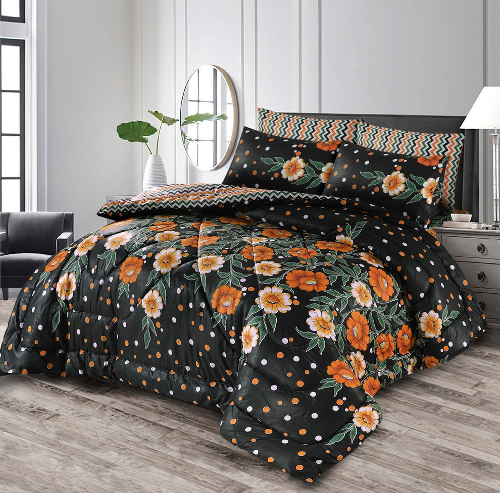 Midnight Black-Quilt Set