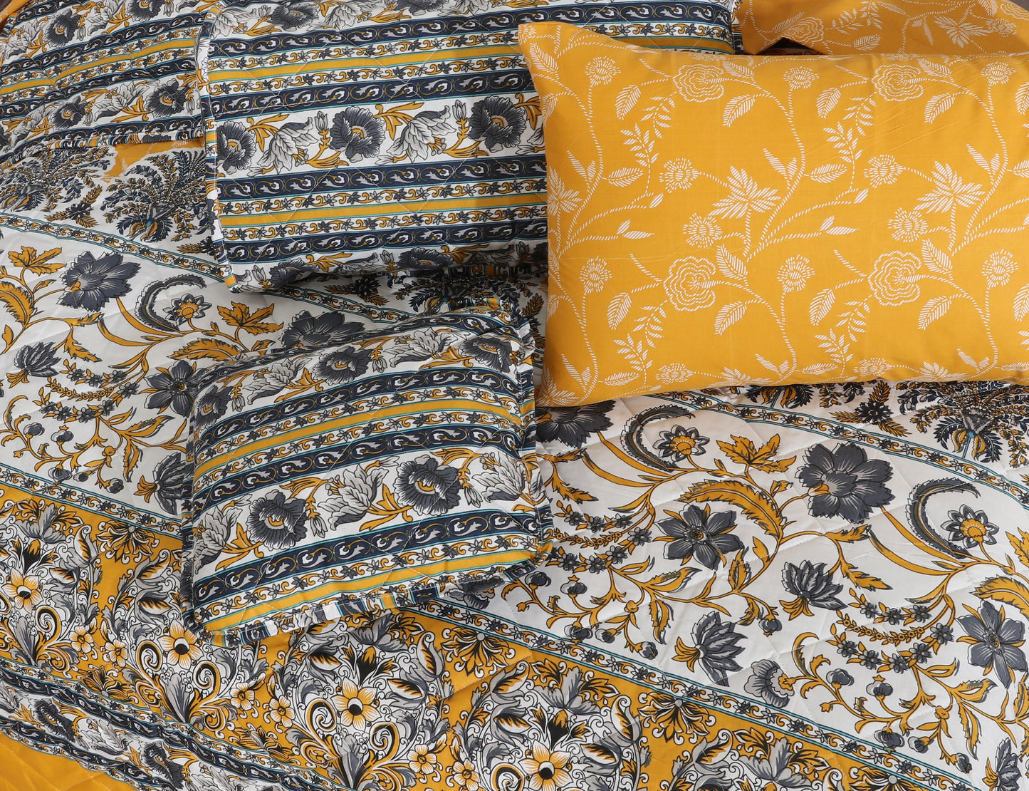 SUNFLOWER SUMMER COMFORTER SET- 7 PCS