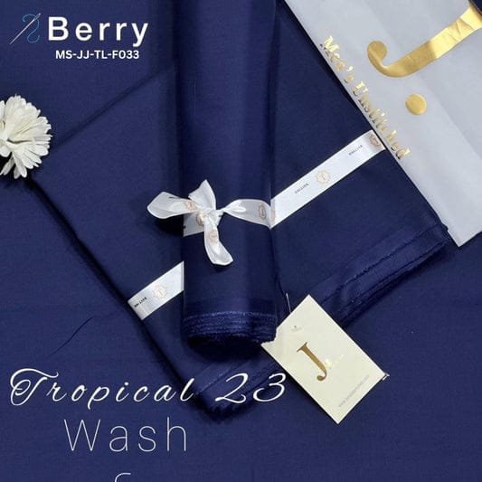 J Dot Premium Summer Tropical Unstitched Suit for E4-34 Berry