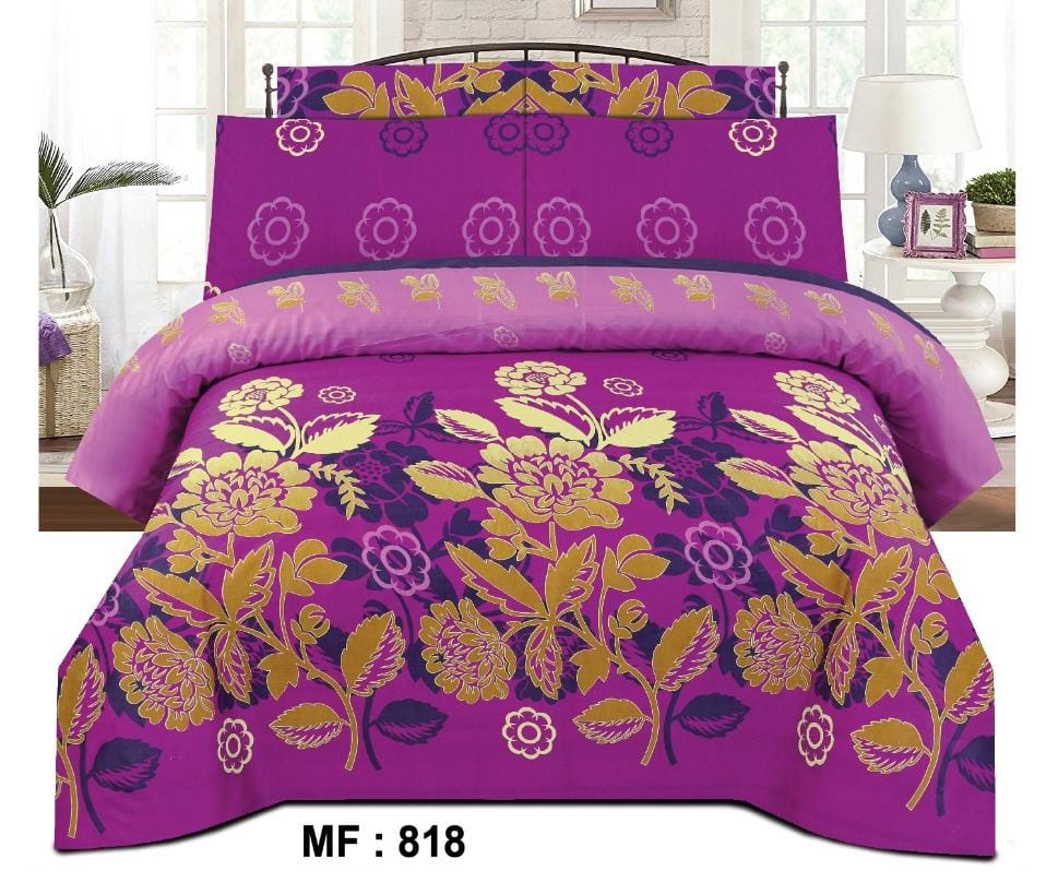 purple flower - Bed Sheet