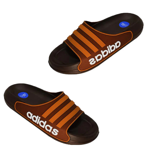 ADIDAS ADILETTE SLIDES SLIPPERS (BROWN)