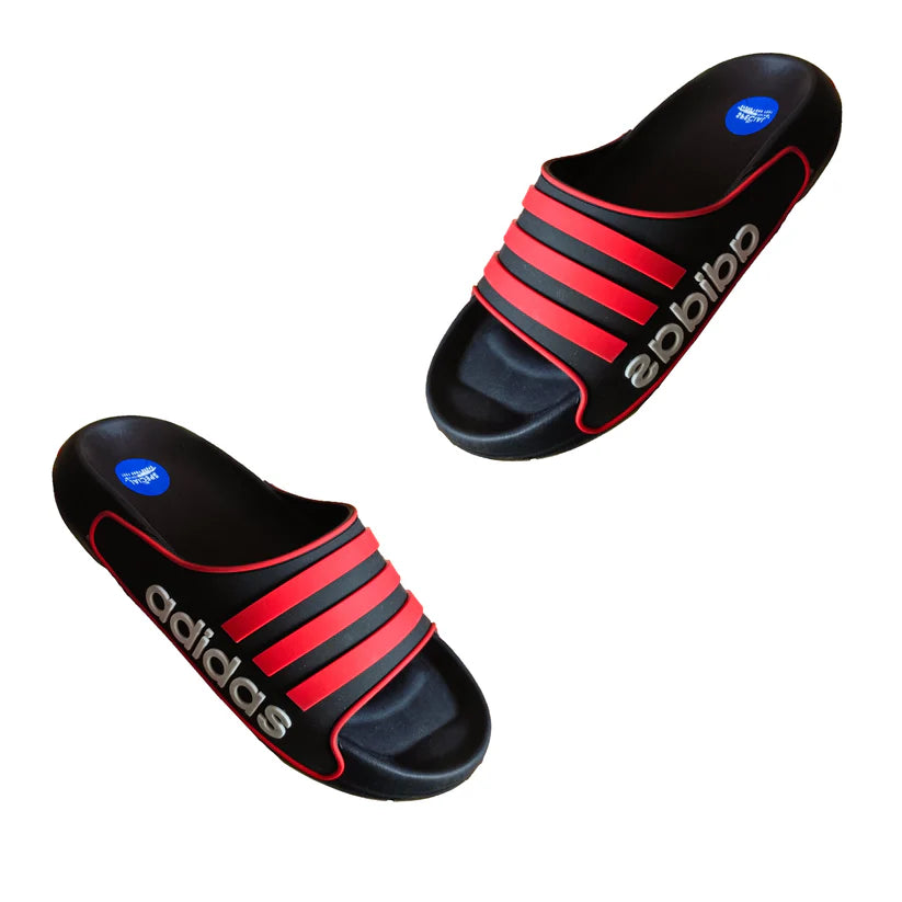 ADIDAS ADILETTE SLIDES SLIPPERS (BLACK)