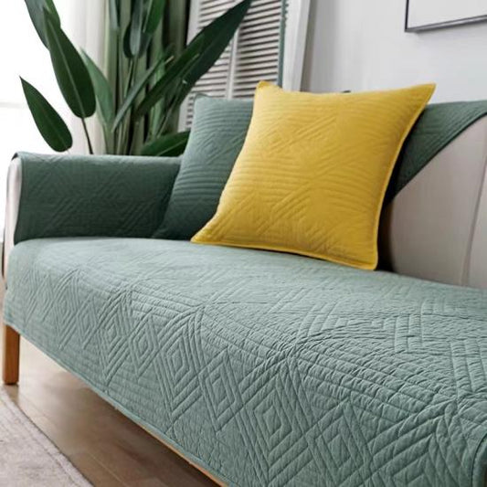 Mat Ultrasonic Sofa Covers - Dark Green