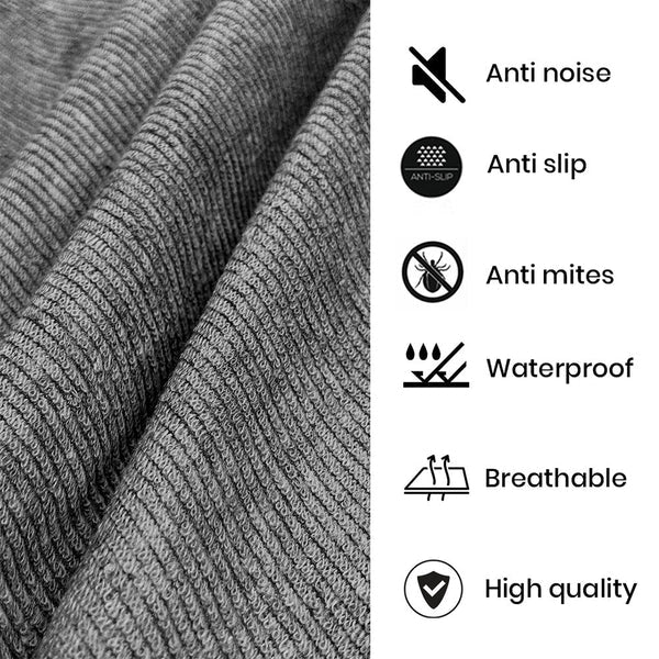 Jointless Recommended Premium & Export Quality Terry Cotton 100% Waterproof Fitted Style Mattress Protector- Grey Colour