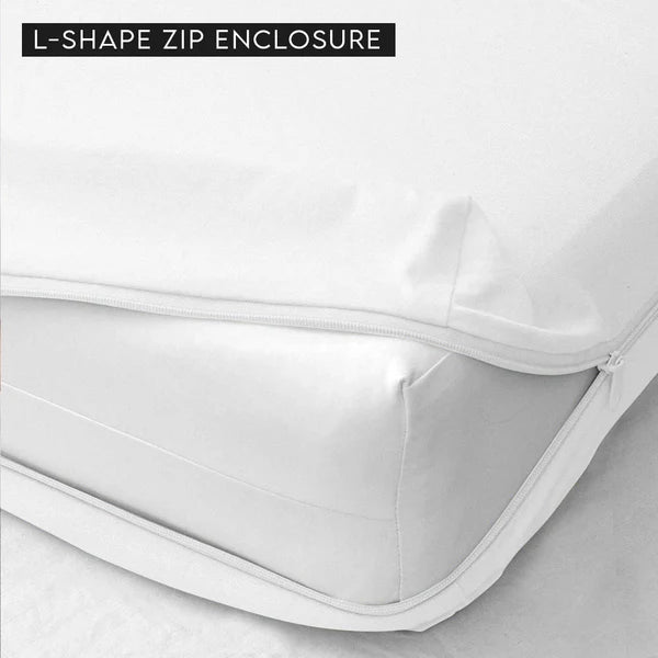 Jointless Recommended Premium & Export Quality Terry Cotton 100% Waterproof Fitted Style Mattress Protector- Maroon Colour