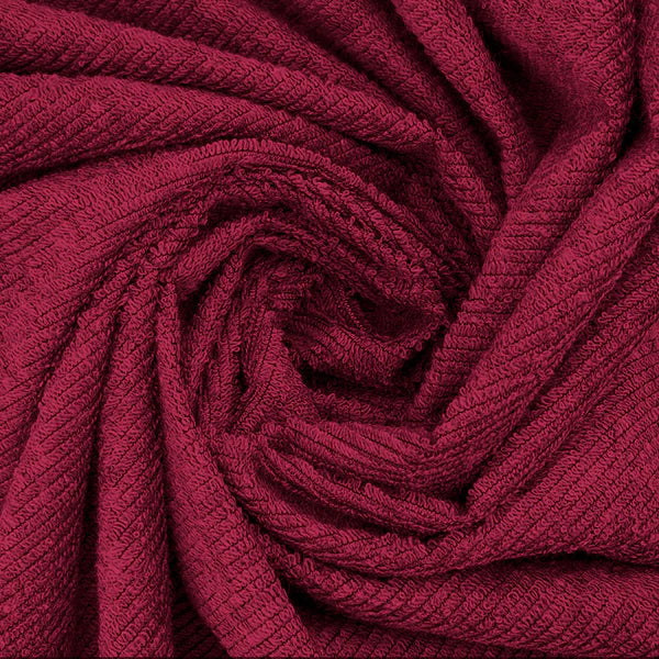 Jointless Recommended Premium & Export Quality Terry Cotton 100% Waterproof Fitted Style Mattress Protector- Maroon Colour