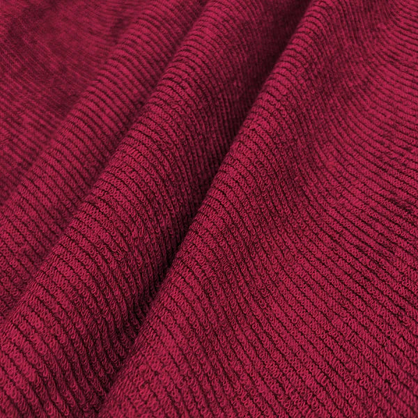 Jointless Recommended Premium & Export Quality Terry Cotton 100% Waterproof Fitted Style Mattress Protector- Maroon Colour