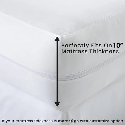 Jointless Recommended Premium & Export Quality Terry Cotton 100% Waterproof Fitted Style Mattress Protector- Maroon Colour