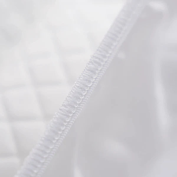 Jointless Recommended Premium & Export Quality Terry Cotton 100% Waterproof Fitted Style Mattress Protector- White Colour