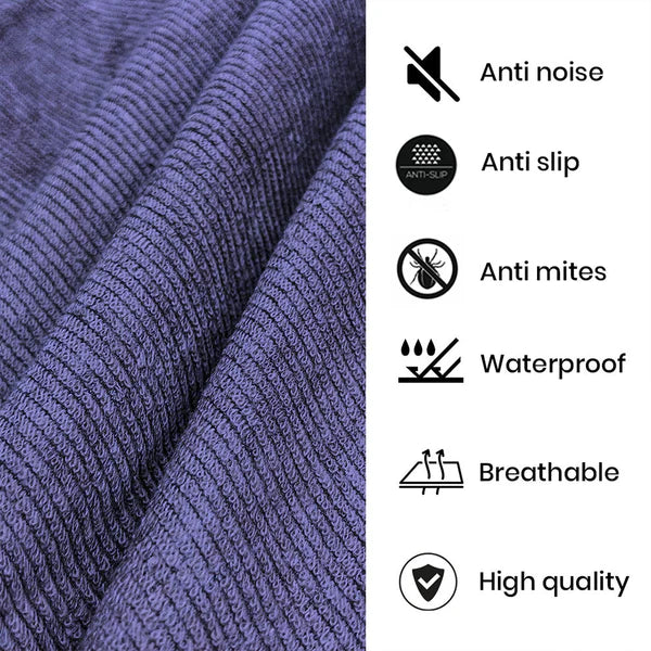Jointless Recommended Premium & Export Quality Terry Cotton 100% Waterproof Fitted Style Mattress Protector- Blue Colour