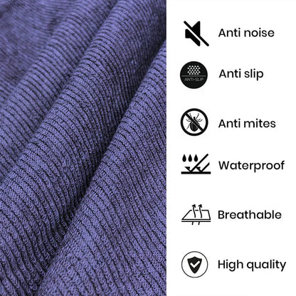 Jointless Recommended Premium & Export Quality Terry Cotton 100% Waterproof Fitted Style Mattress Protector- Blue Colour