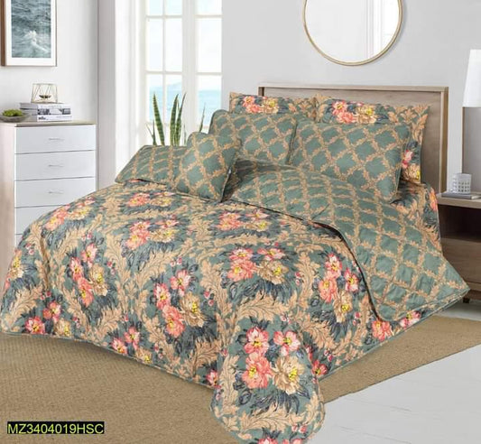 GREAN PURPISH SUMMER COMFORTER SET- 7 PCS