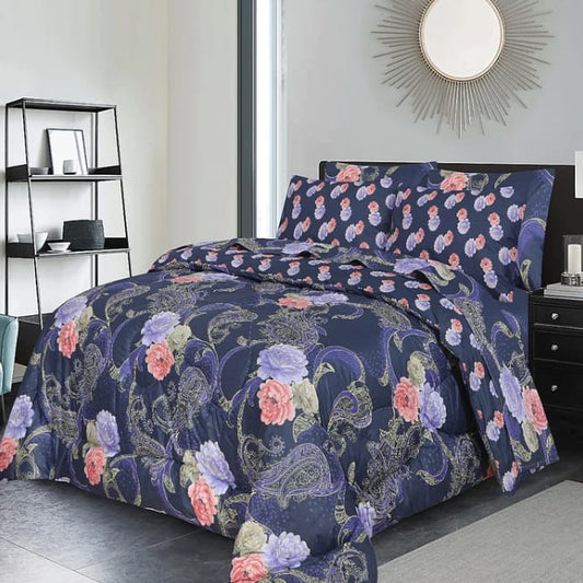 Violet Blooms-Quilt Set