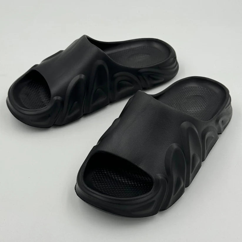 Flame Thrower EVA Slides | Anti-Slip | Waterproof | Comfy (Black)