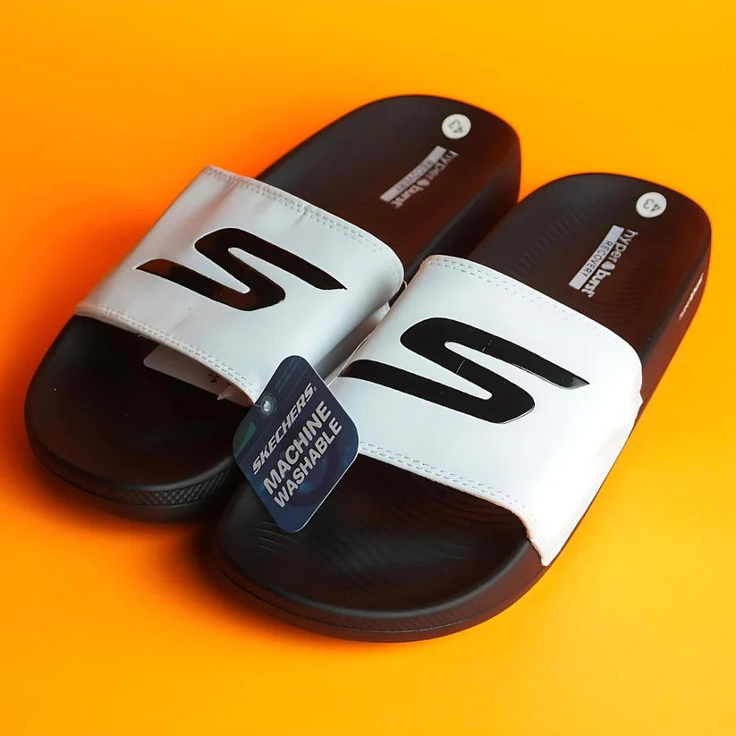 Skechers HYPER BURST® Recovery Slides (White)